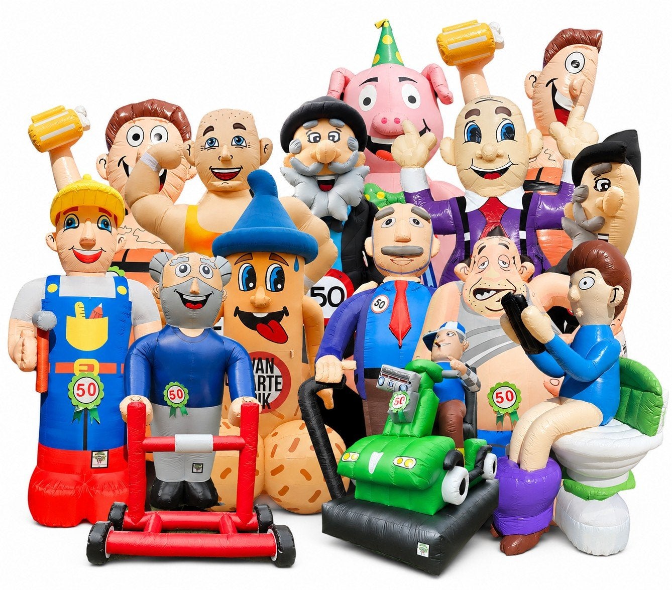 Opblaasbare abraham poppen te huur 🎉, Ophalen, Zo goed als nieuw, Abraham of Sarah