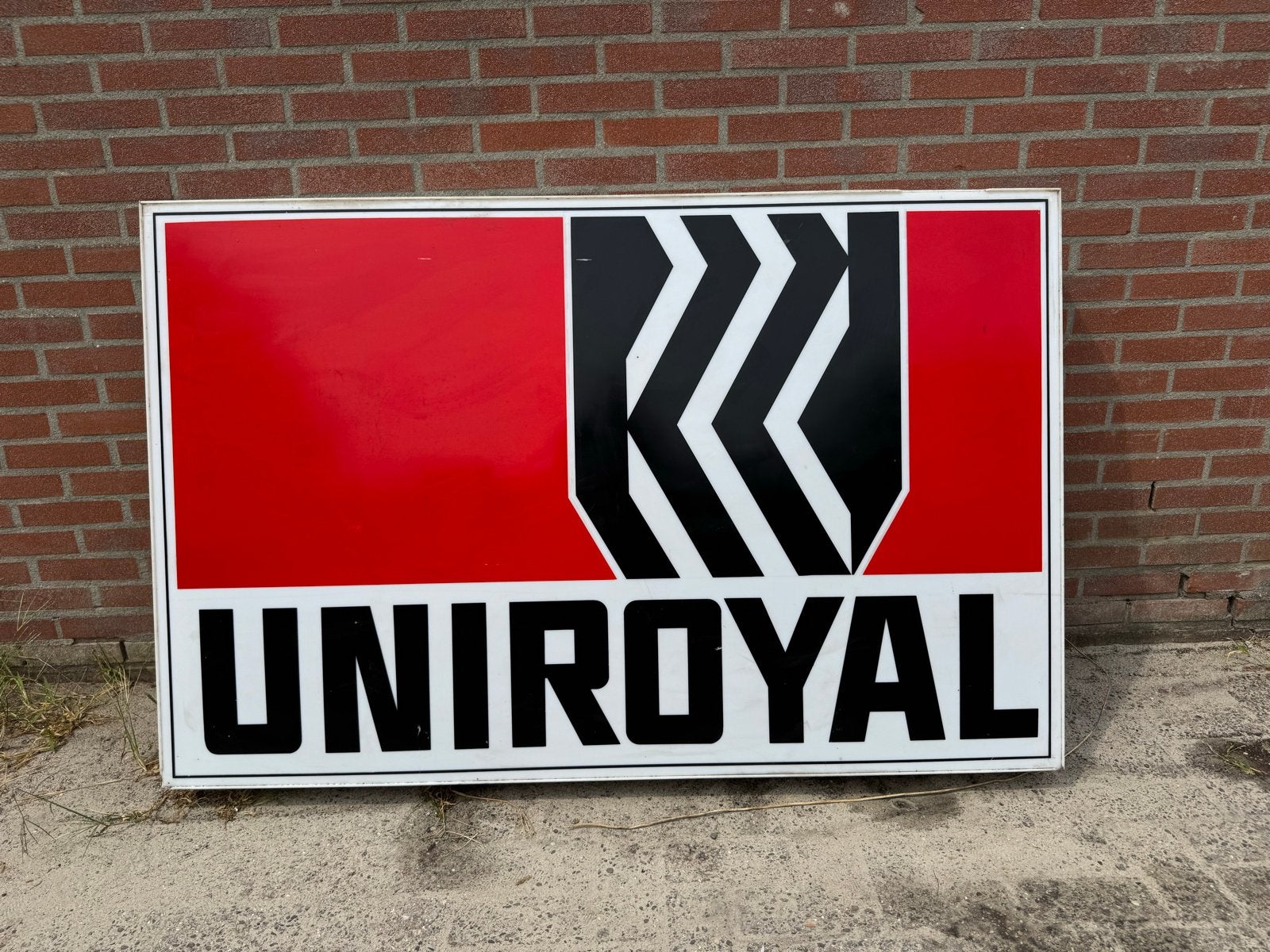 Uniek Uniroyaal lichtbak reclamebord - Vintage, Ophalen, Gebruikt, ., Lichtbak of (neon) lamp