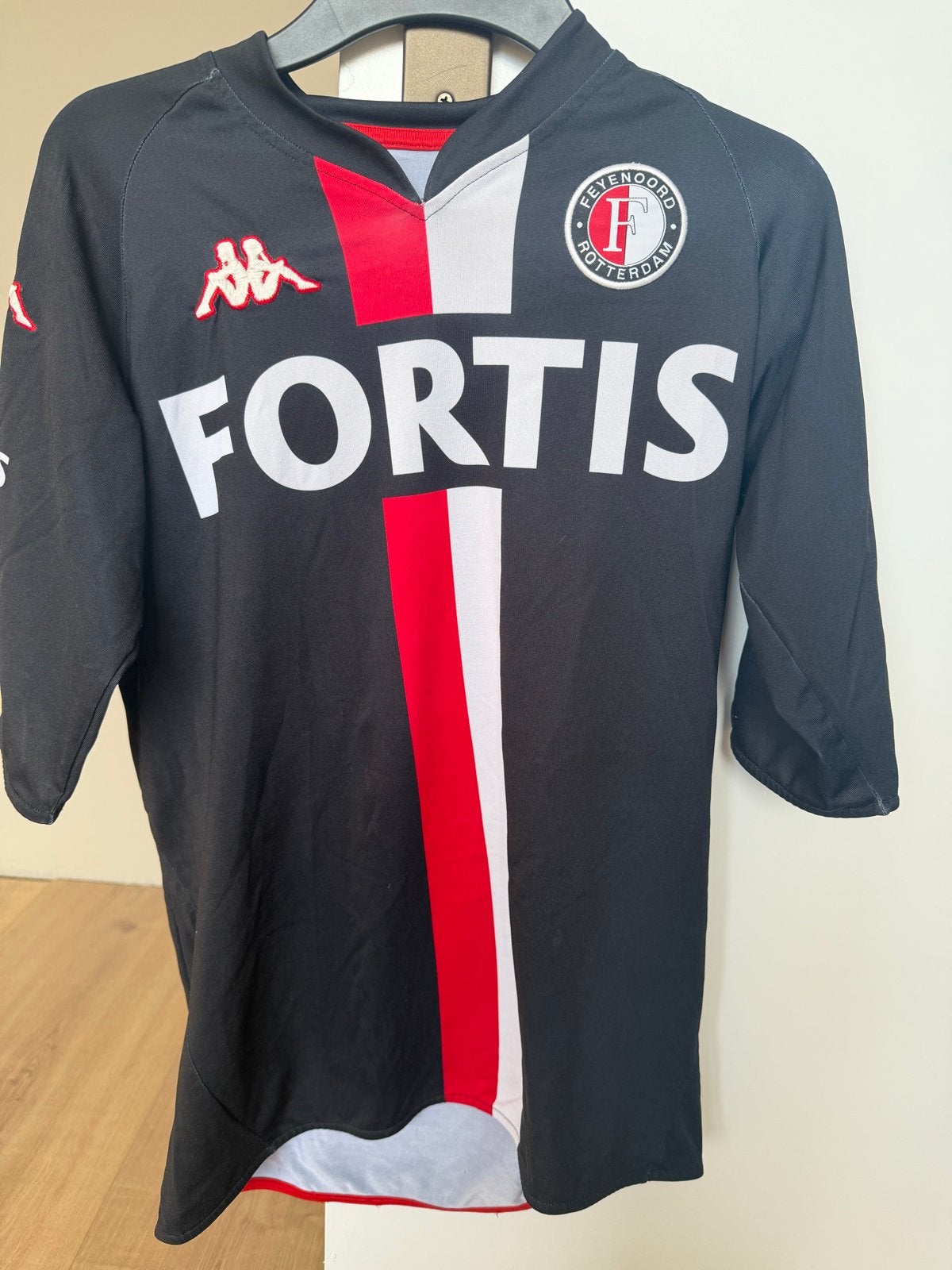 Feyenoord uitshirt origineel 2008-2009, Zwart, Overige maten, Ophalen of Verzenden, Voetbal
