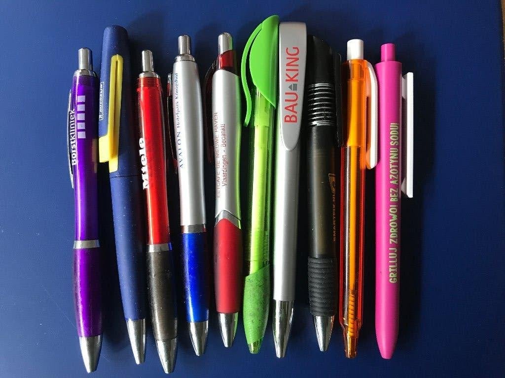 Diverse balpennen met reclame opdruk - 11 stuks, Verzamelen, Overige merken, Gebruikt, Balpen, Ophalen of Verzenden