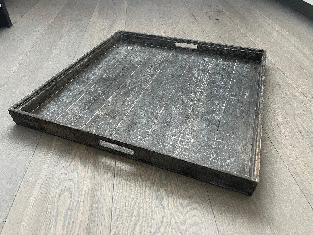 Dienblad hout 60x60 cm, Ophalen, Gebruikt, Vierkant, Handgemaakt