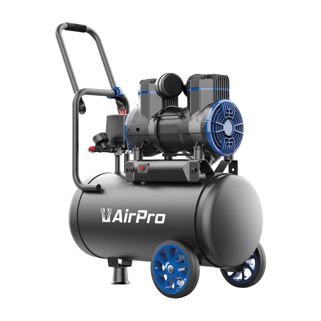 Stille Compressor 24 liter / Olievrij / 2 Hp / Airpro, Niet ingevuld, Nieuw, Ophalen of Verzenden, Minder dan 200 liter/min