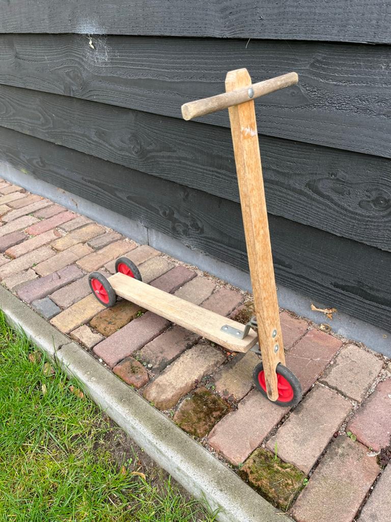 Vintage houten step - Leuk voor kind of decoratie, Ophalen, Gebruikt