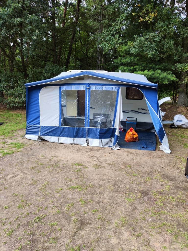 Voortent van een Caravalair Antares 400 caravan, Ophalen of Verzenden, Gebruikt, Polyester, Overige merken
