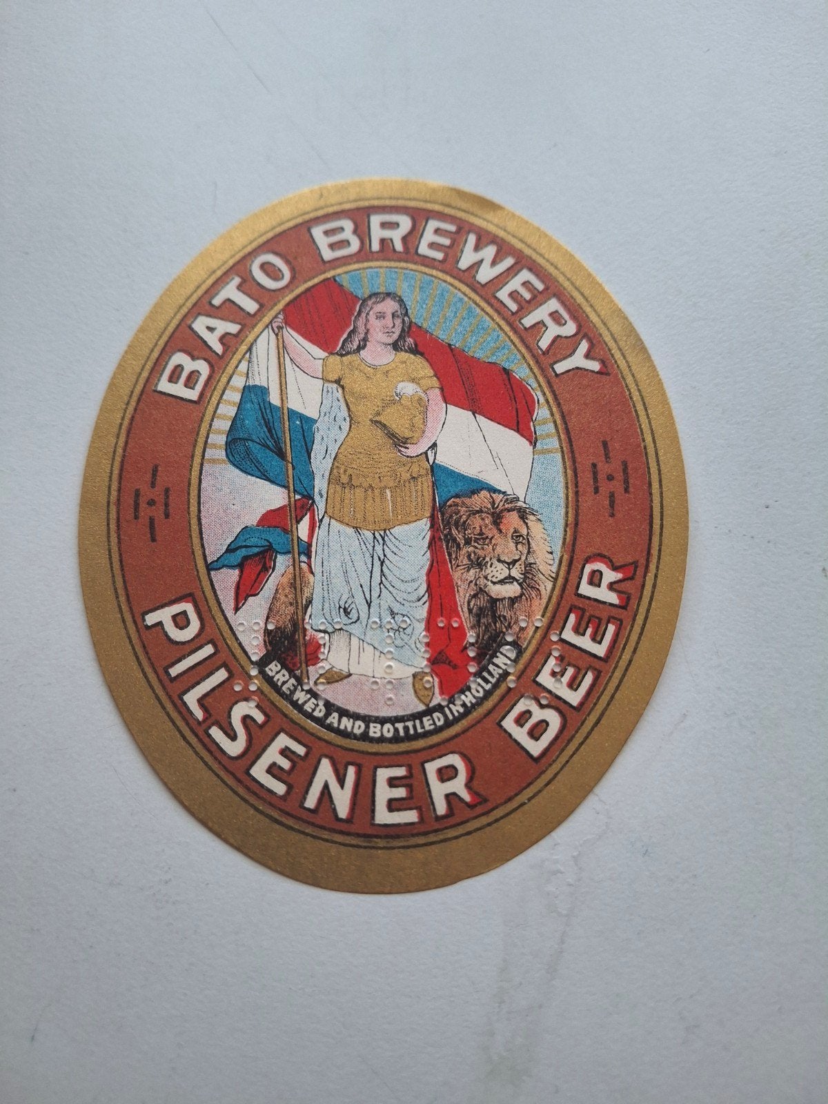 Etiket Phoenix brij Amersfoort., Verzamelen, Ophalen of Verzenden, Zo goed als nieuw, Overige typen, Overige merken
