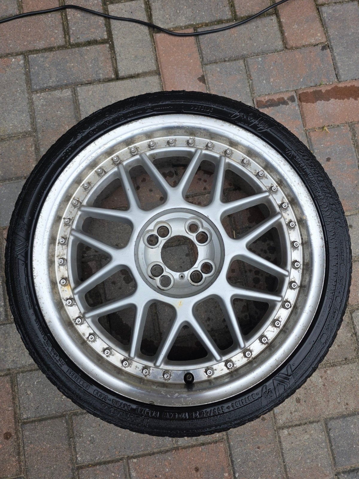 17 inch BBS LM Look Velgen met Banden 205/40/17- Multisteek, Auto-onderdelen, Banden en Velgen, Ophalen, Gebruikt, Banden en Velgen