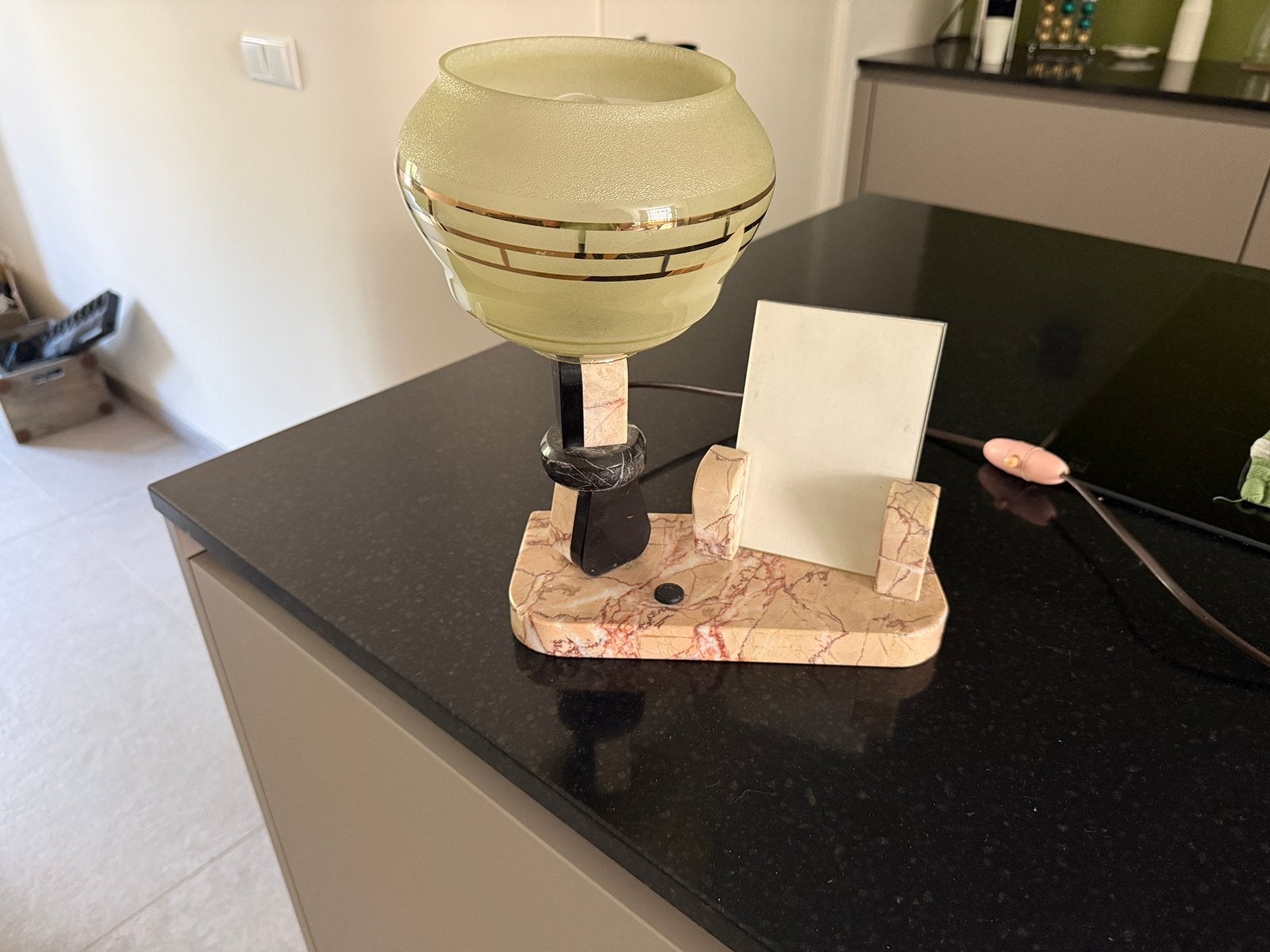 Art deco tafellamp, Ophalen, Zo goed als nieuw, Art deco