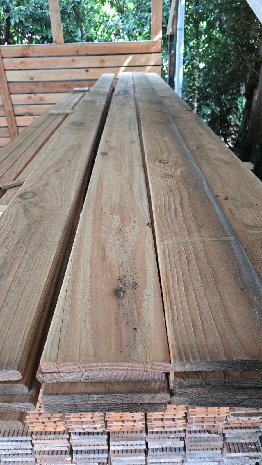 Douglas plank, nieuw, geschaafd, 135x16mm, 4m (17 stuks), Doe-het-zelf en Verbouw, Hout en Planken, Ophalen, Minder dan 25 mm