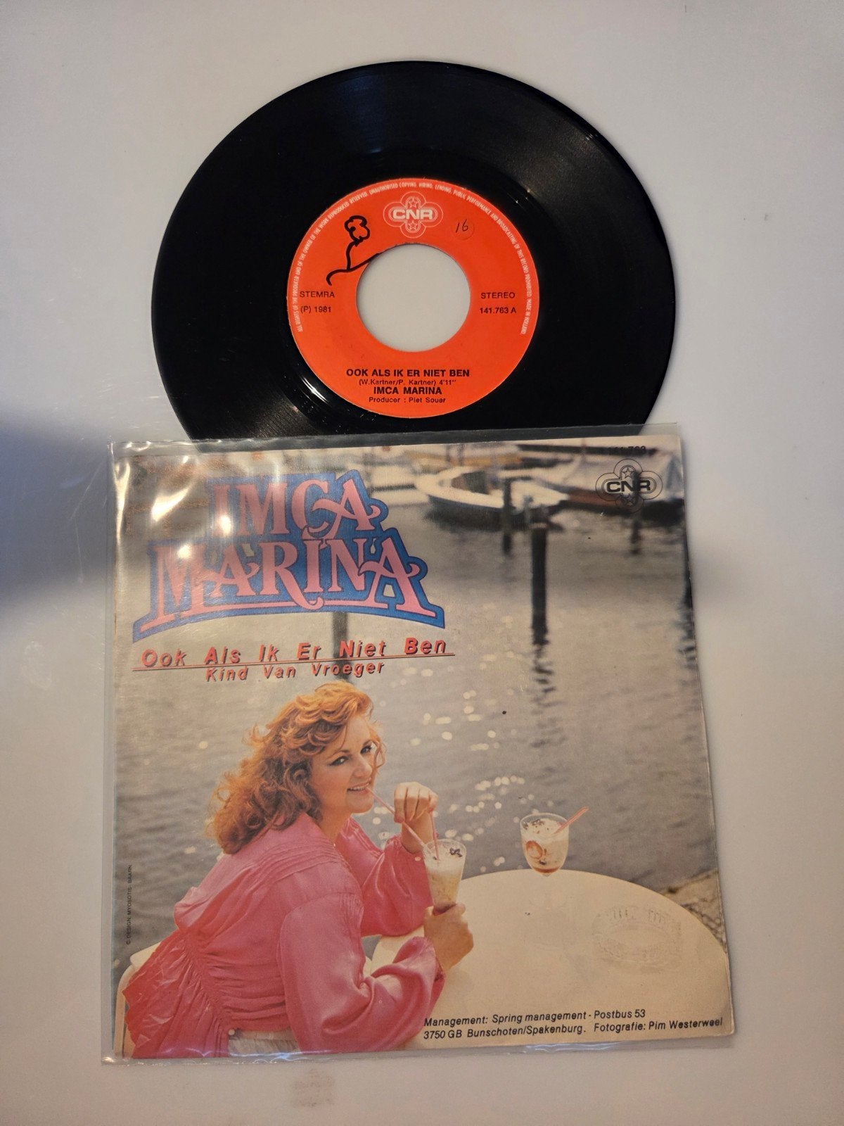 Imca Marina - Ook als ik er niet ben, Ophalen of Verzenden, Gebruikt, 7 inch, Nederlandstalig