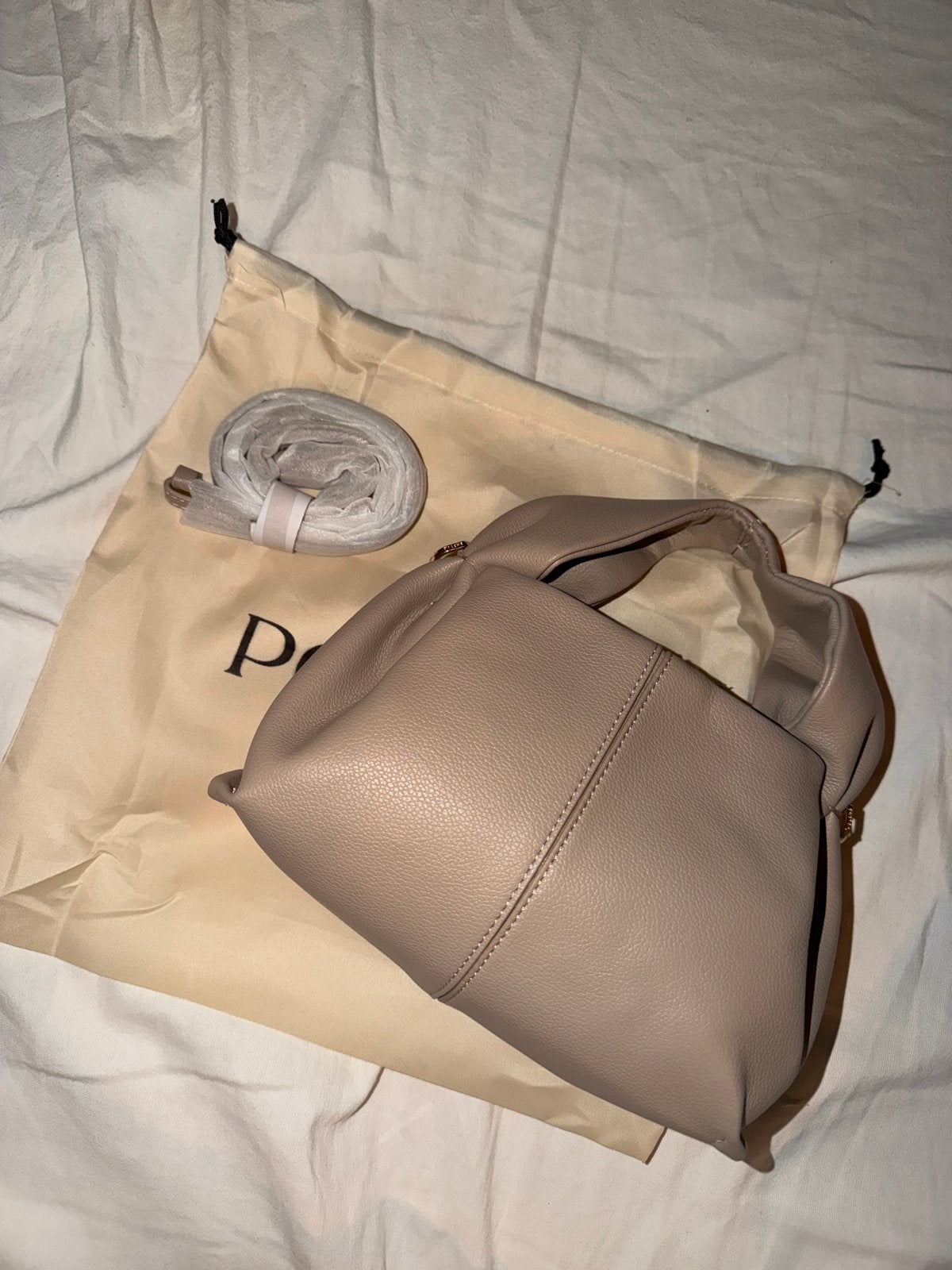 Polene tas, Ophalen of Verzenden, Nieuw, Beige, Handtas