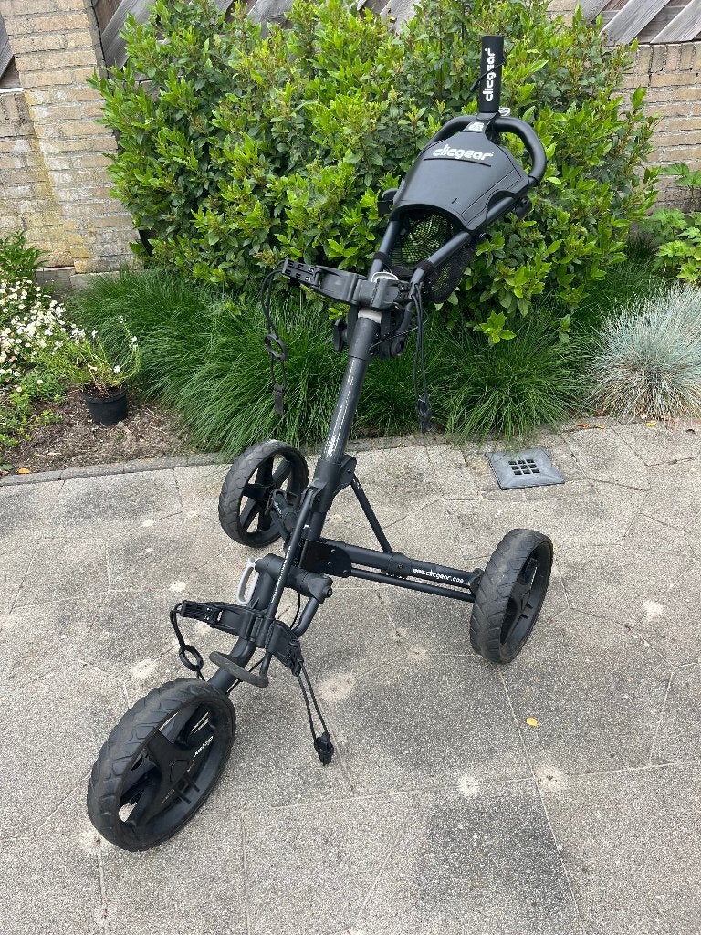 Clicgear 3.5+ Golftrolley - Zwart, Ophalen, Gebruikt, Golfkar, Overige merken