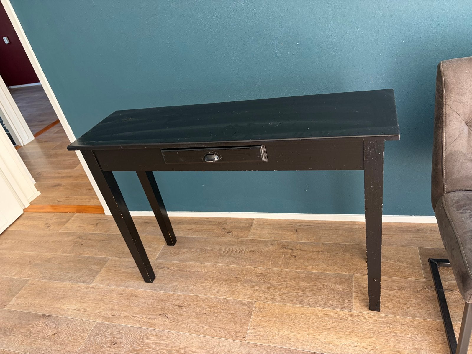 Gratis zwart bijzettafeltje/sidetable - 120x90x40 cm, Ophalen, Gebruikt, 75 cm of meer, 60 cm of meer