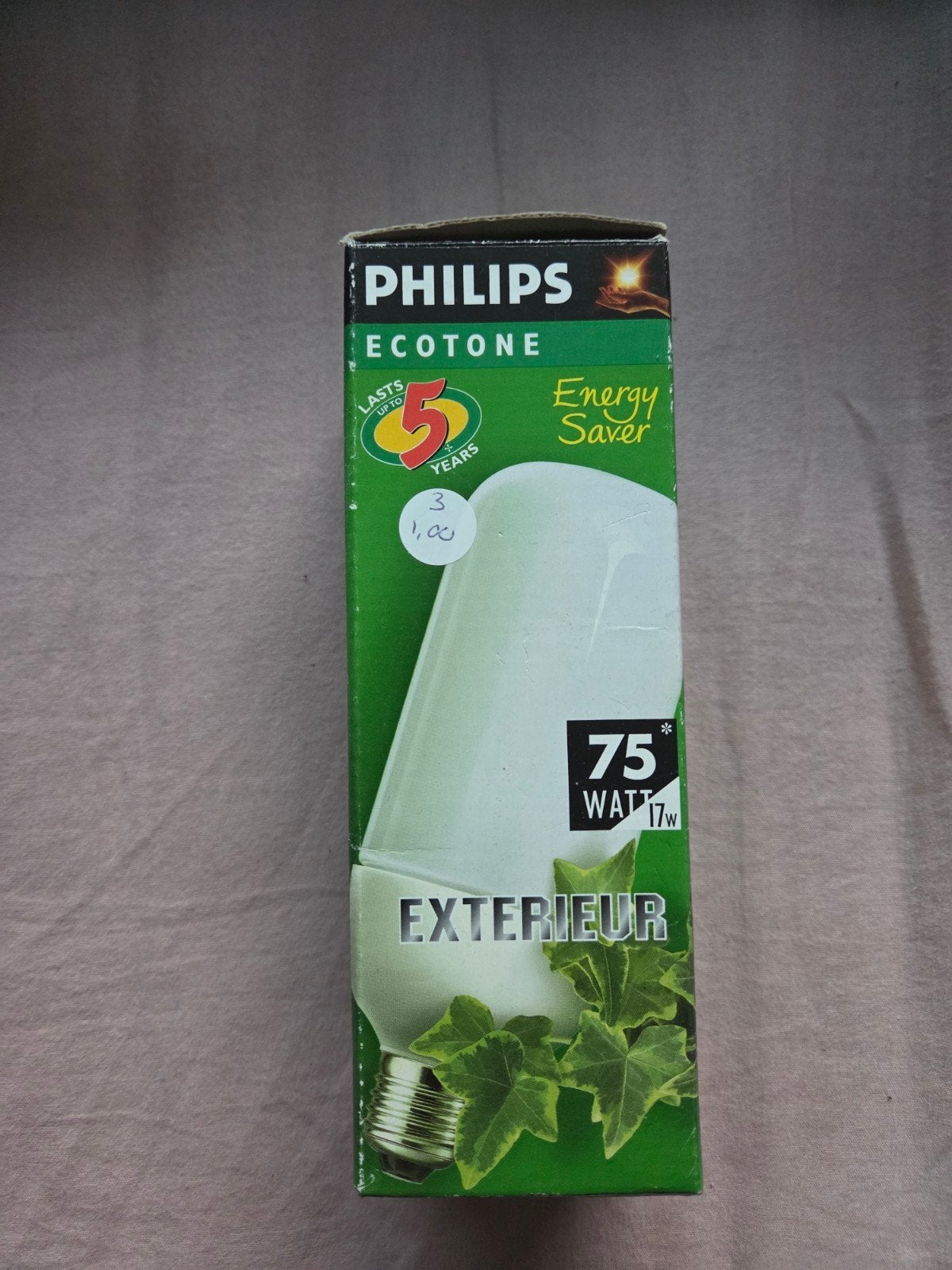Nieuwe Philips Ecotone spaarlamp 75W (17W) Exterieur, Ophalen of Verzenden, Nieuw, Philips