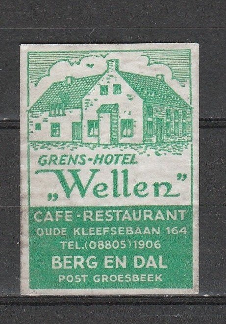 Lucifermerk, Berg en Dal  (104), Verzamelen, Verzenden, Gebruikt, Luciferdoosjes of -merken