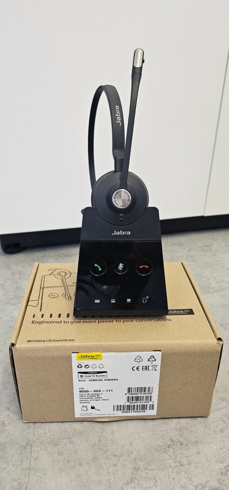 Jabra Engage 65 - Compleet met originele doos, Ophalen, Zo goed als nieuw, Overige typen, Universeel