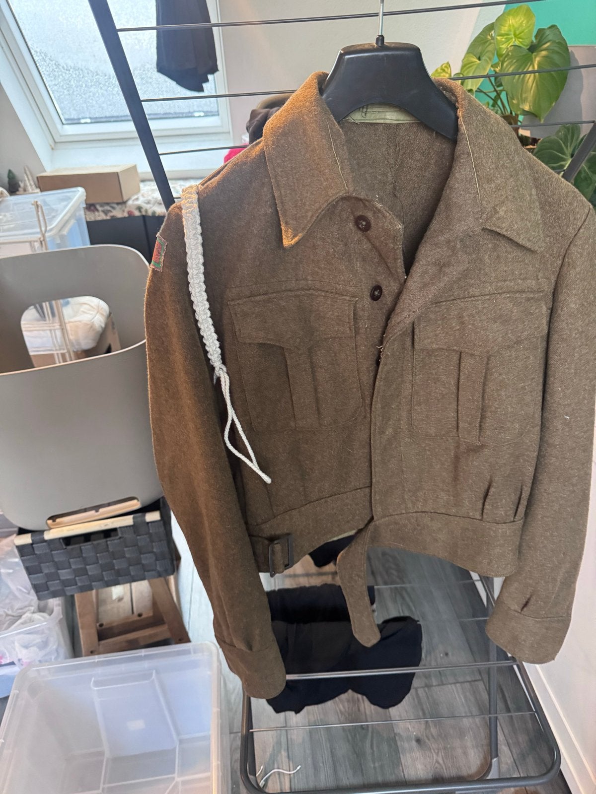 Nederlands militair wollen uniformjasje – maat 48, Ophalen, Overige soorten, Nederland, Kleding of Schoenen
