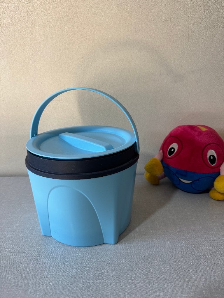Z.G.A.N. Thermo - WARM - KOUD -  emmer  TUPPERWARE, Blauw, Ophalen of Verzenden, Zo goed als nieuw, Emmer