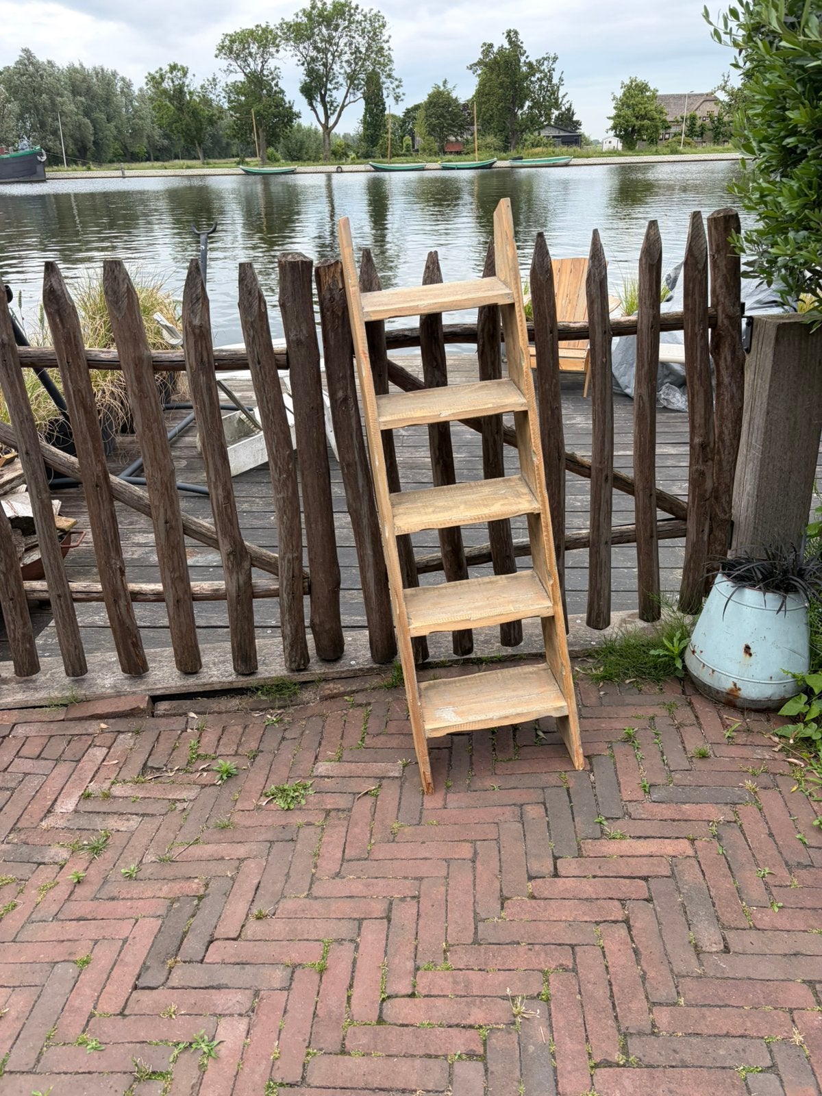 ( sier) houten ladder, Ophalen, Zo goed als nieuw, Minder dan 2 meter