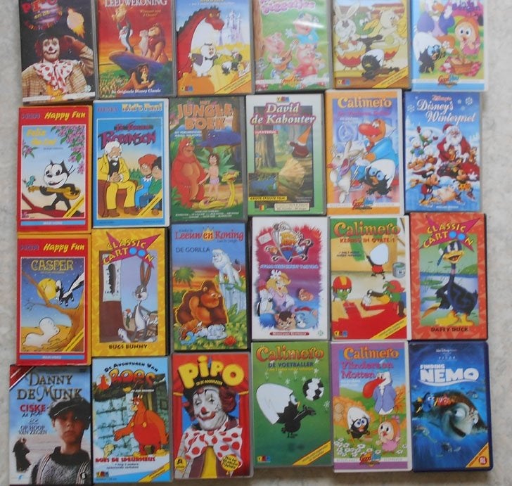 kinder video, Cd's en Dvd's, VHS | Kinderen en Jeugd, Ophalen, Gebruikt, Alle leeftijden, Overige typen