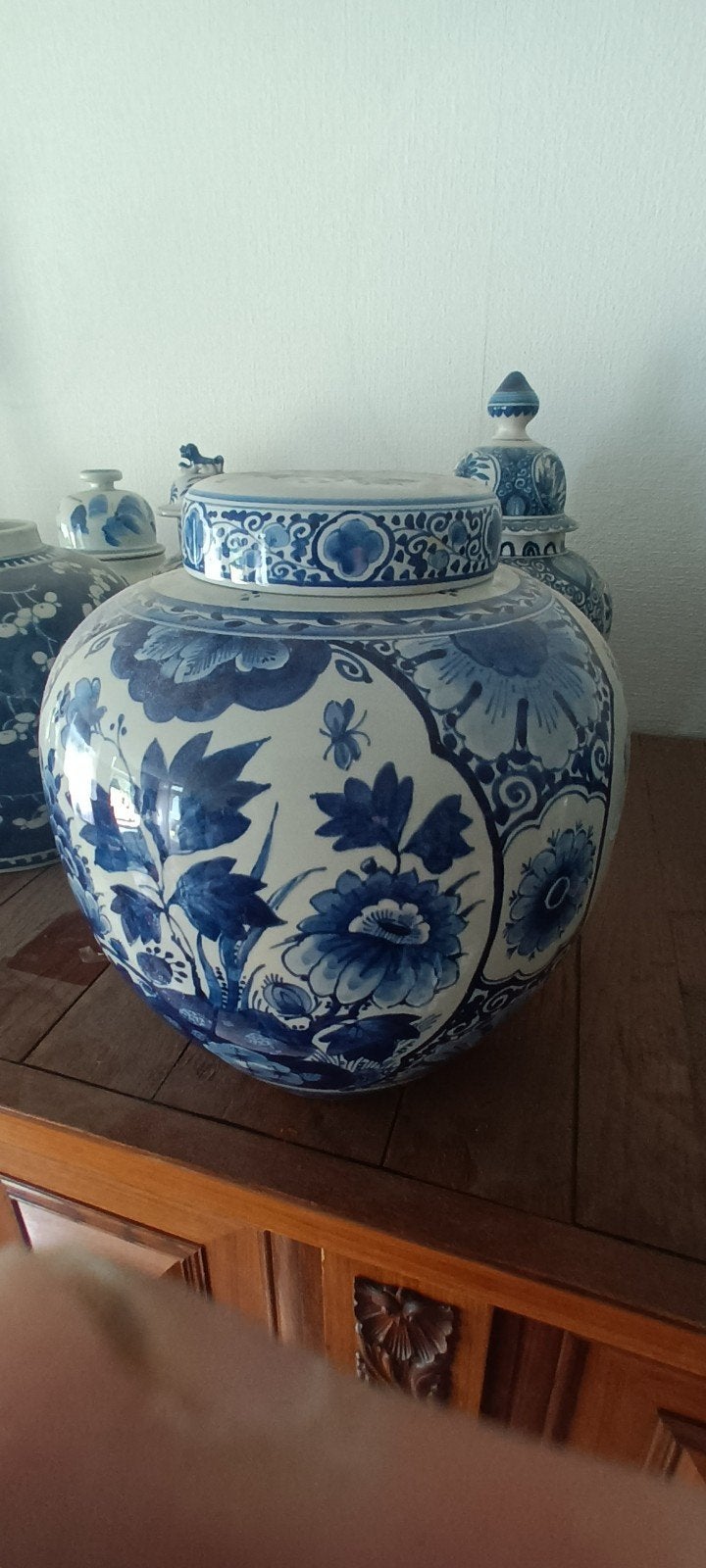 Prachtige Koninklijke Porceleyne Fles Delfts Blauwe Pot, Ophalen of Verzenden