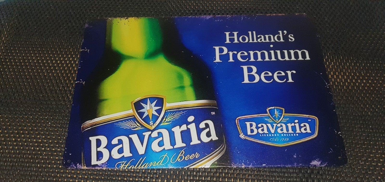 Bavaria Holland's Premium Beer Reclamebord 30x20 cm, Ophalen of Verzenden, Nieuw, Reclamebord