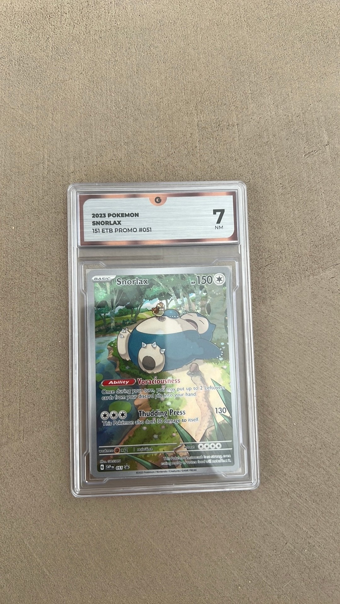 Snorlax (global grading 7), Ophalen of Verzenden, Nieuw