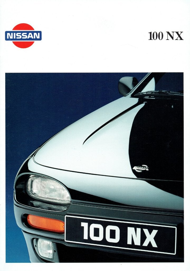Folder Nissan 100 NX (Duitse uitgave - 1992), Verzenden, Gelezen, Nissan
