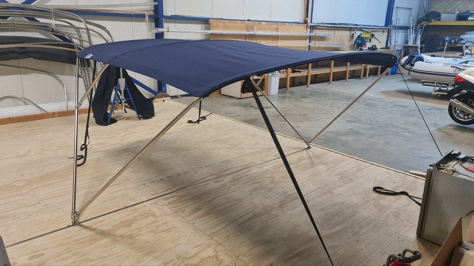 Biminitop inclusief opberghoes. Nieuw B280 H140 L280cm, Watersport en Boten, Ophalen