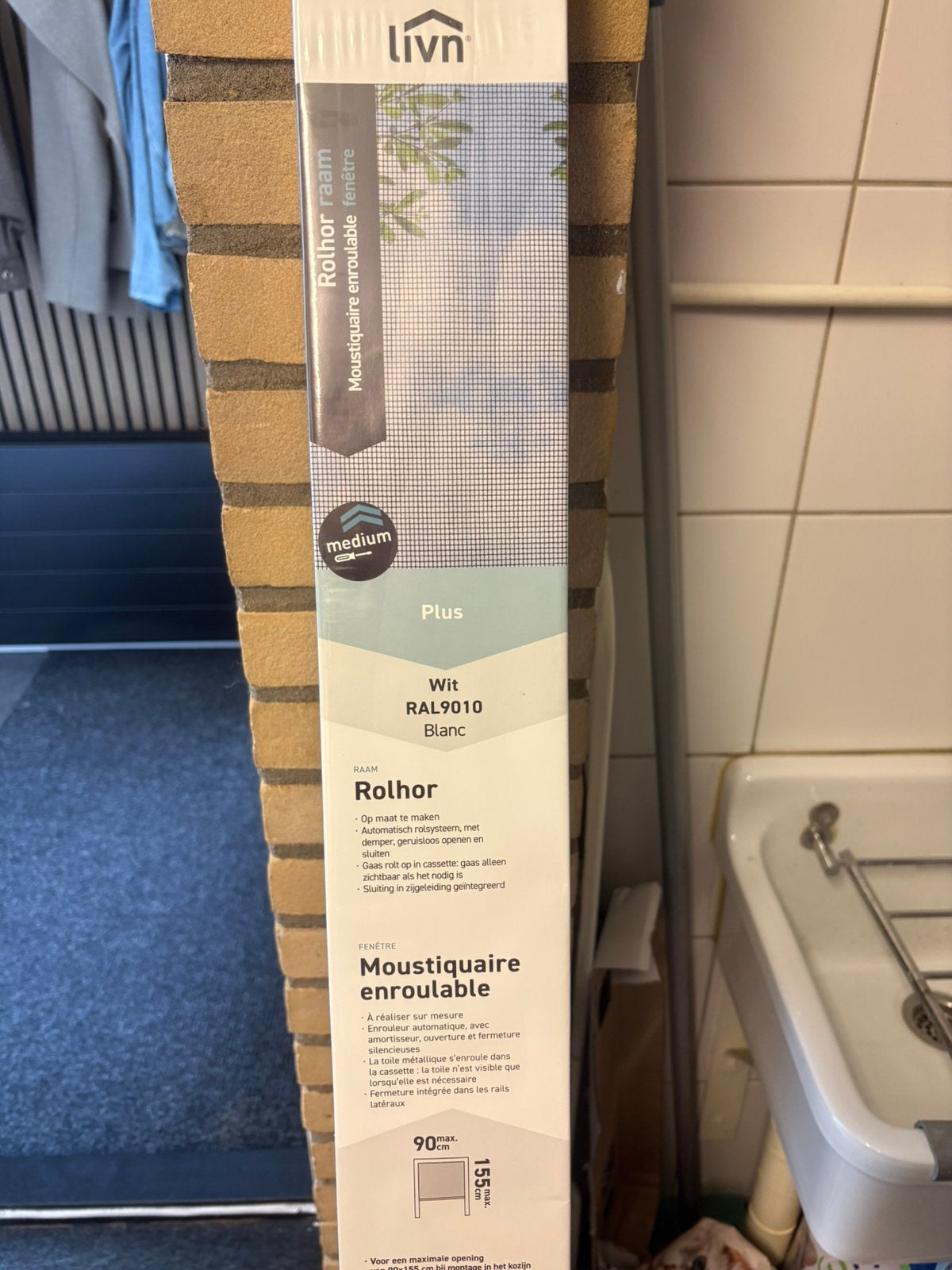 Raamrolhor 90 breed nieuw, Huis en Inrichting, Ophalen, Nieuw