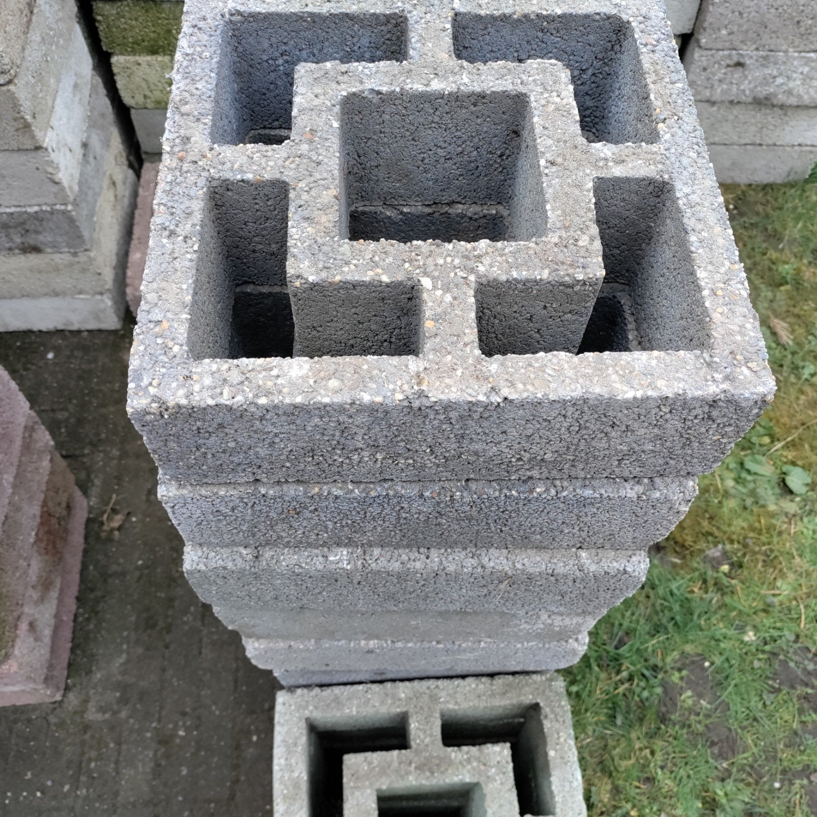 Muur,Patio,Sierstenen,Pario,Patioblokken,Romano,tuin,hek, Ophalen, Gebruikt, Overige materialen, Overige typen