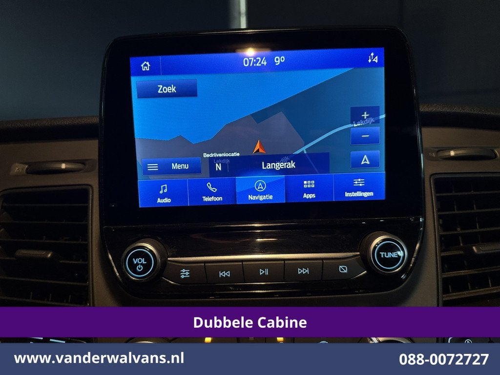 Ford Transit Custom 2.0 TDCI 130pk L2H1 Dubbele Cabine Euro6, Auto's, Voorwielaandrijving, 2800 kg, Wit, Bedrijf