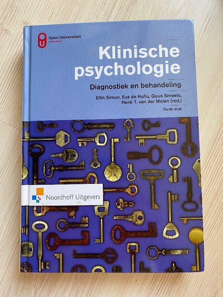 Klinische psychologie - diagnostiek en behandeling, Diverse auteurs, Zo goed als nieuw, Beta, HBO