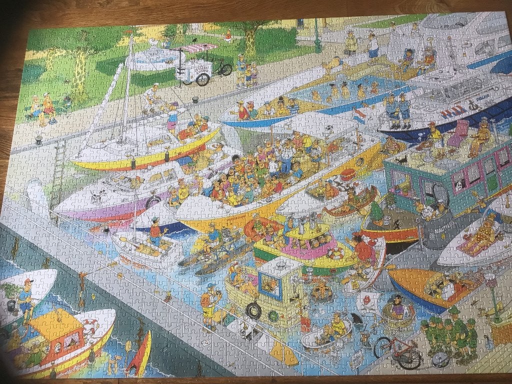 Jan van Haasteren, Ophalen, Meer dan 1500 stukjes, Zo goed als nieuw, Legpuzzel