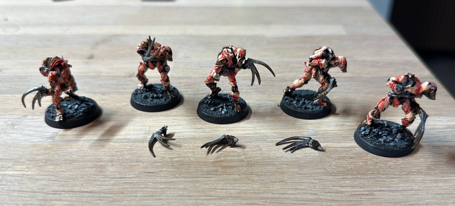 Warhammer 40k Necron 5x Flayed Ones (Metal), Hobby en Vrije tijd, Wargaming, Ophalen of Verzenden, Zo goed als nieuw, Warhammer 40000