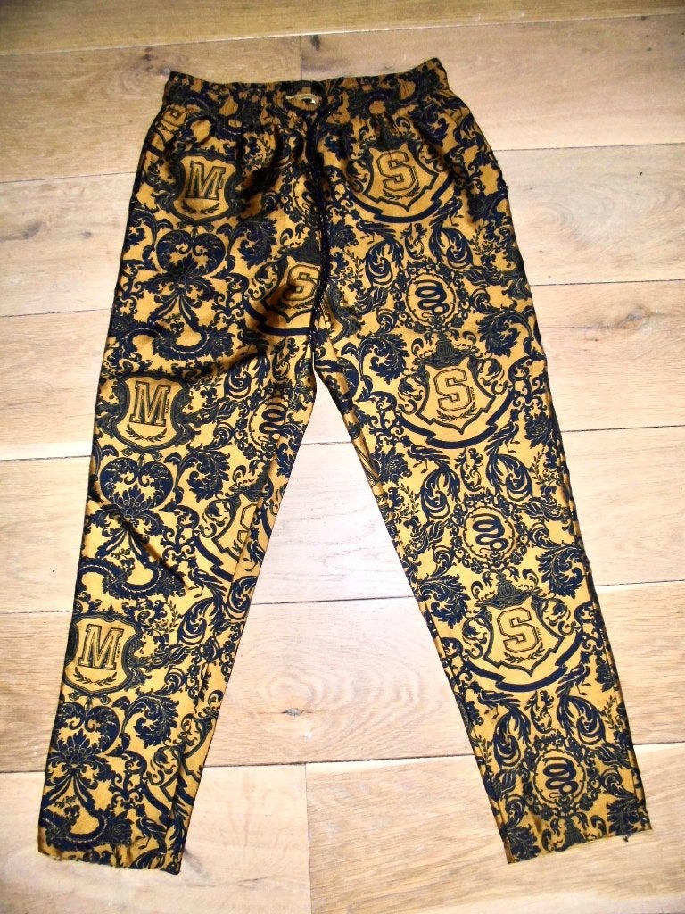 Maison Scotch broek maat S batik print, Geel, Zo goed als nieuw, Maat 36 (S), Lang