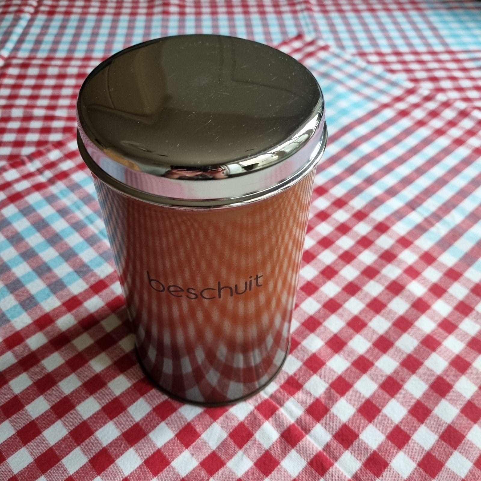 Vintage beschuitblik "Shadow Brown" - in prima staat!, Ophalen of Verzenden