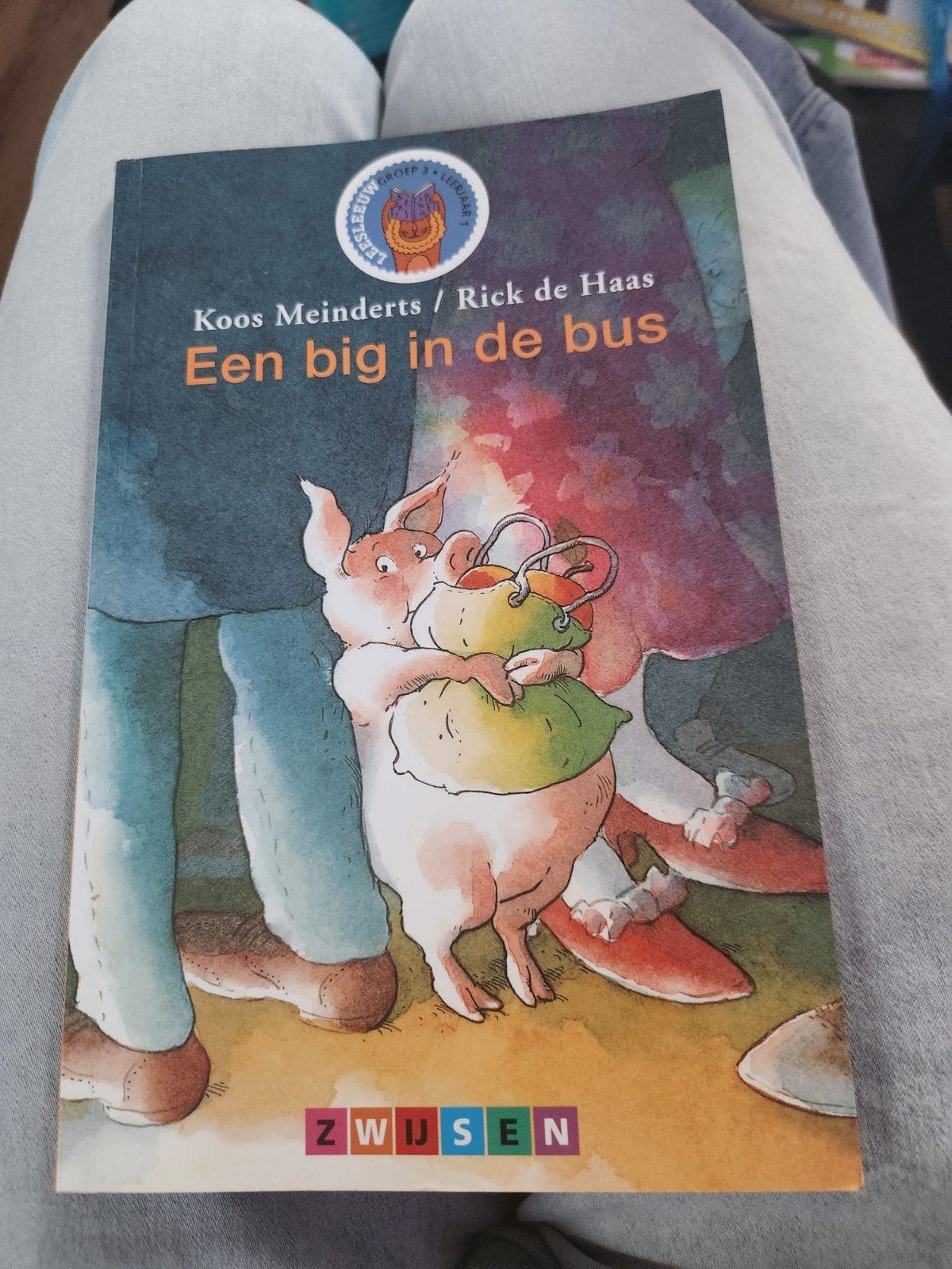 Een big in de bus - Koos Meinderts / Rick de Haas, Fictie algemeen, Ophalen of Verzenden, Zo goed als nieuw, Koos Meinderts / Rick de Haas