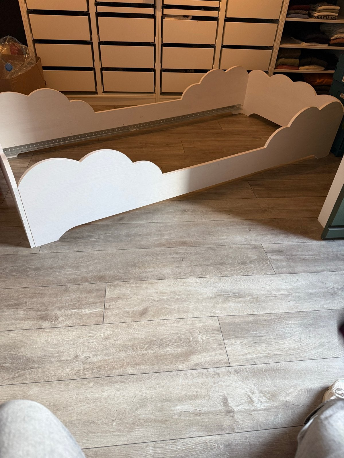 Kinderbed cloud, Ophalen, 85 tot 100 cm, Gebruikt, Matras