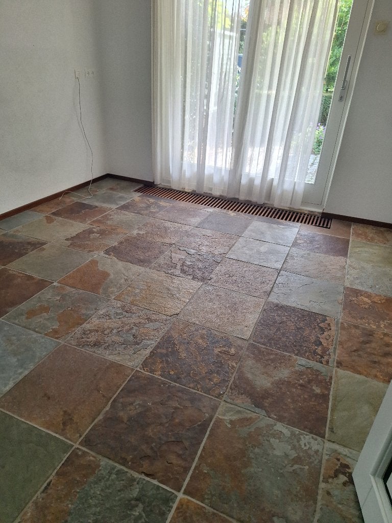 Tegel leisteen natuurlijke tegels aarde kleuren 60x60, Ophalen, Gebruikt, 60 cm of meer, 5 tot 10 m²