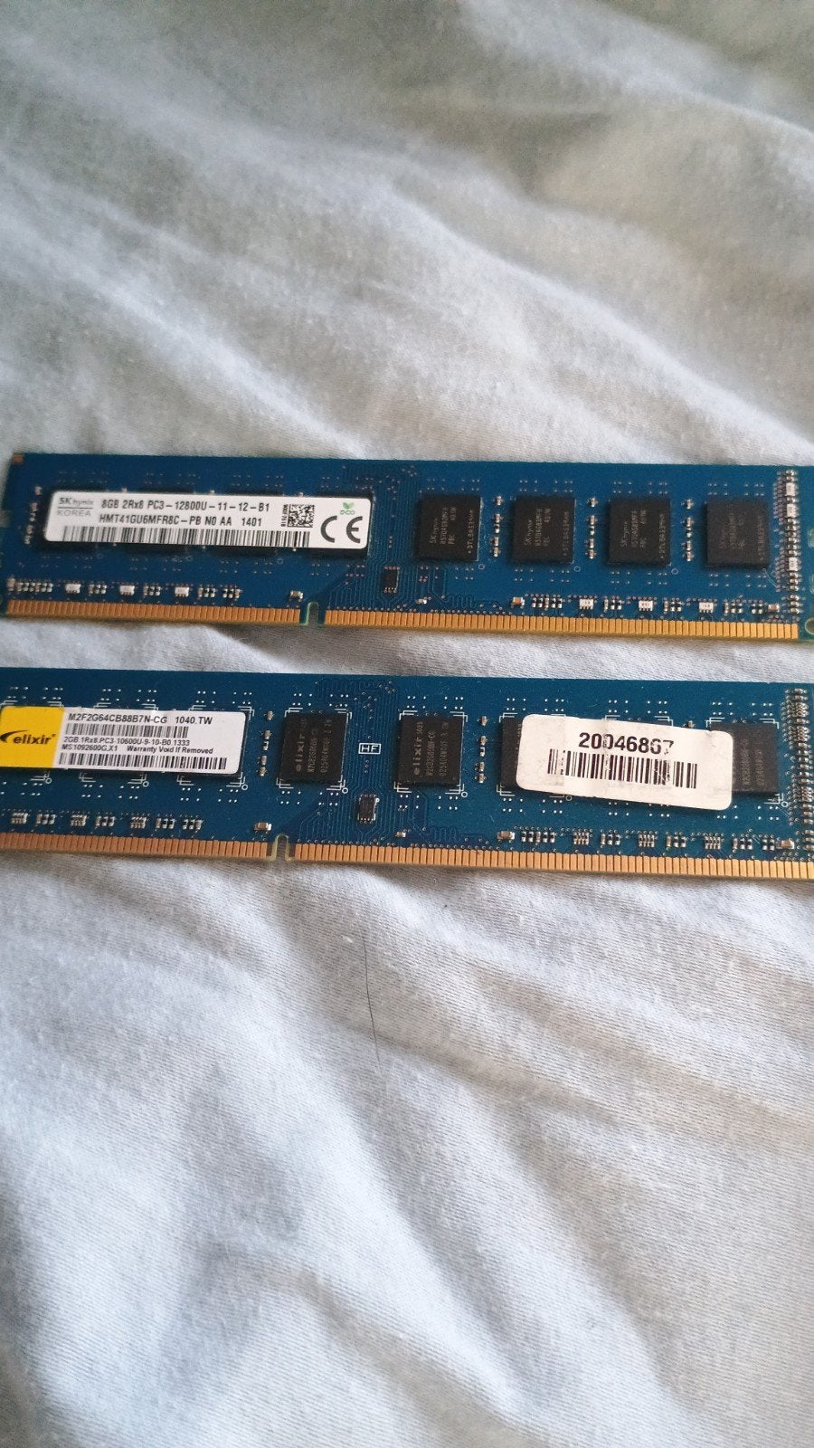 RAM Geheugenmodules: 8GB DDR3 en 2GB DDR3, Ophalen, Gebruikt, 8 GB, DDR3