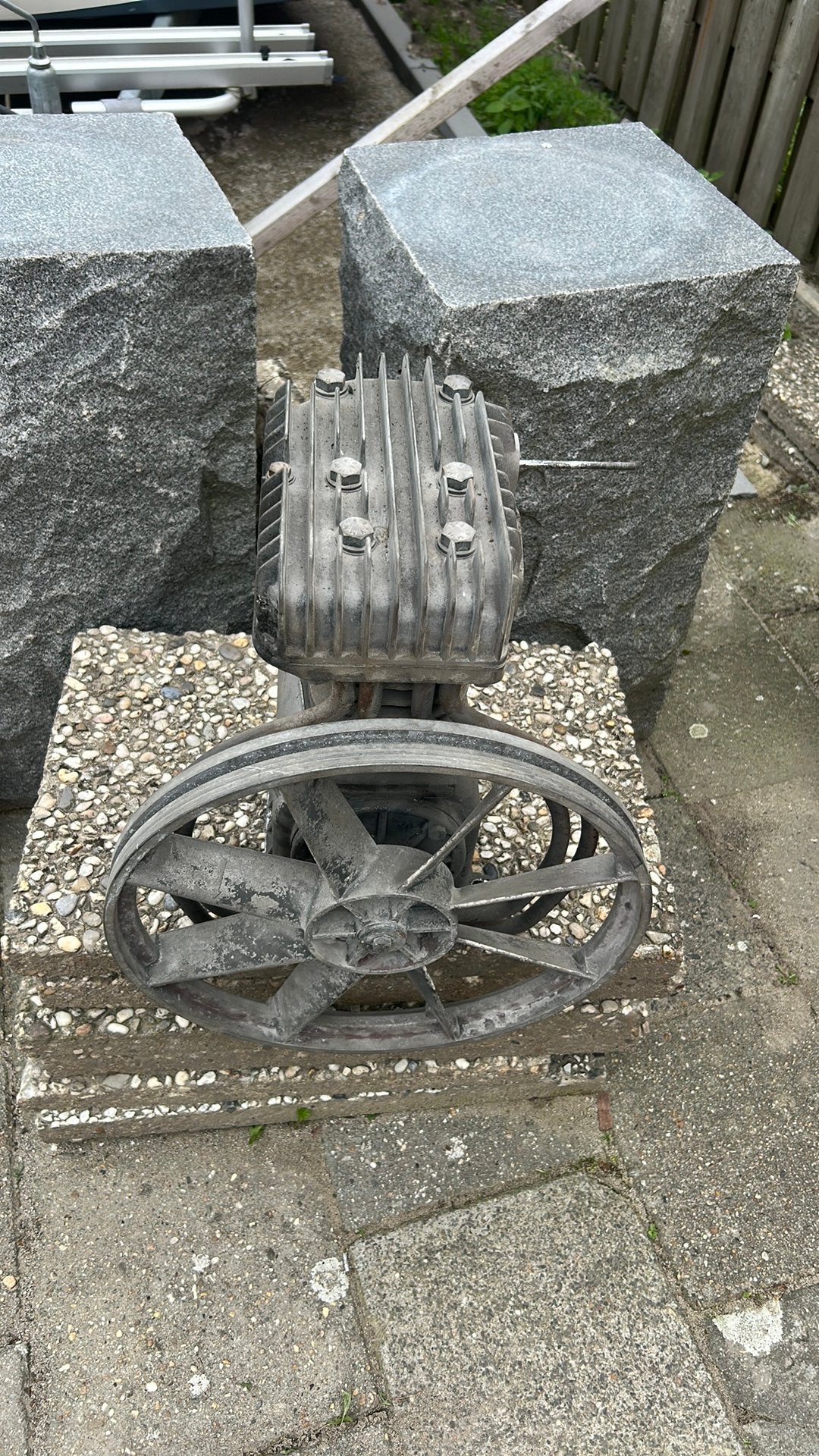 Grote compressor pomp, 100 liter of meer, Ophalen, Gebruikt