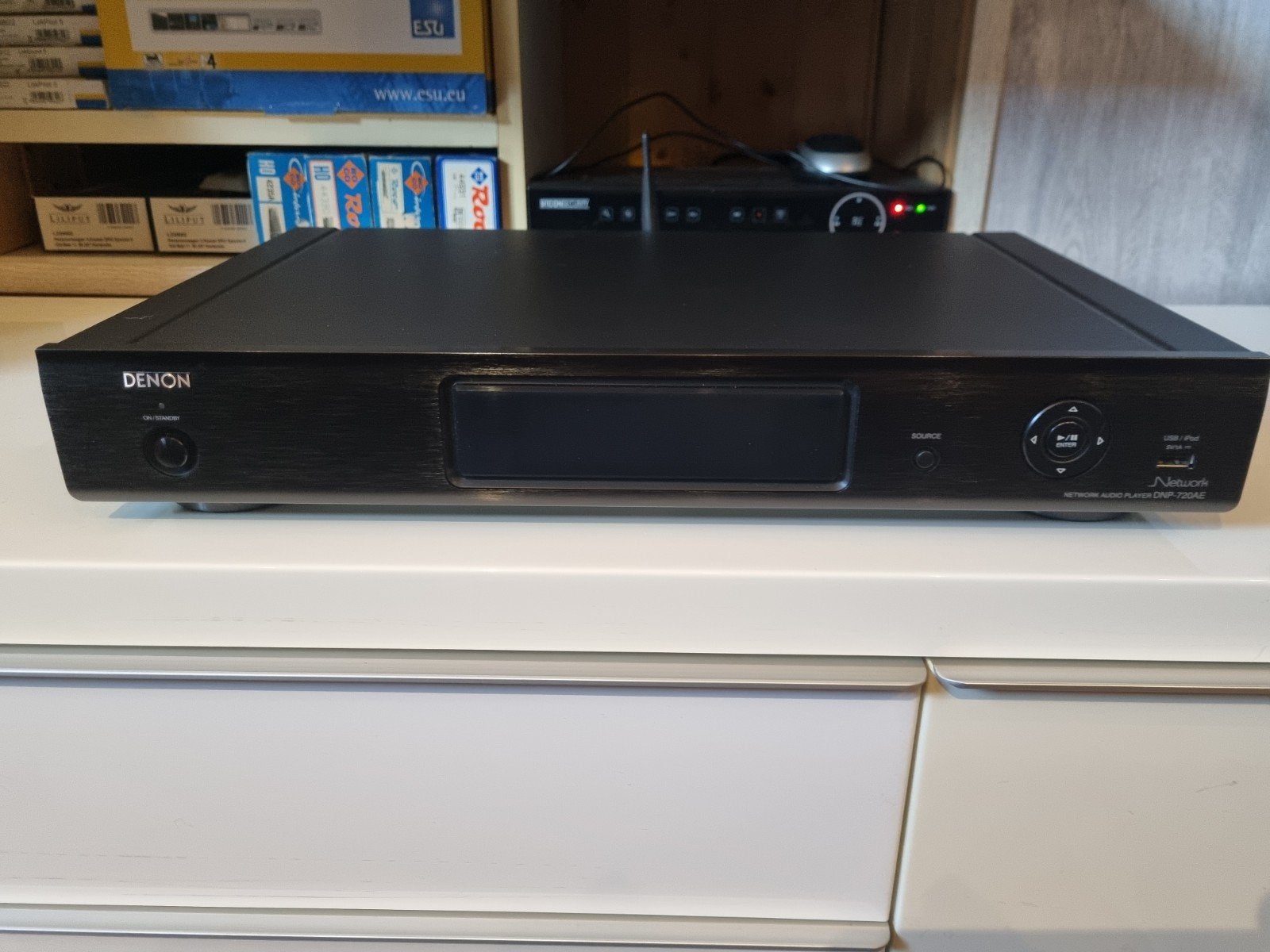 Denon DNP-720AE Netwerk Audio Speler met Afstandsbediening, Ophalen, Zo goed als nieuw, Met radio