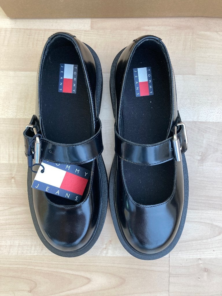 NIEUW Tommy Hilfiger Mary Jane schoenen, zwart, mt 39, Schoenen met lage hakken, Zwart, Nieuw, Ophalen of Verzenden