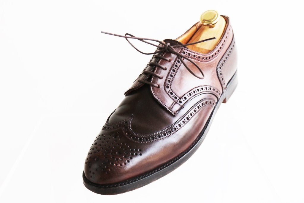 Crockett & Jones Cordovan van Alt Wien in maat 7.5 E = 41.5, Bruin, Ophalen of Verzenden, Zo goed als nieuw, Crockett & Jones Cordovan