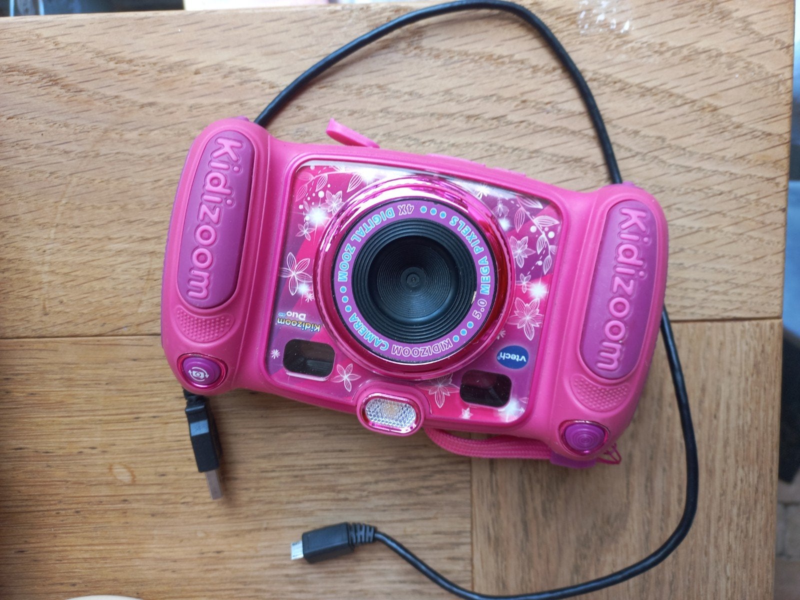 VTech Kidizoom Duo roze kindercamera, Ophalen of Verzenden, Gebruikt, 4 tot 6 jaar