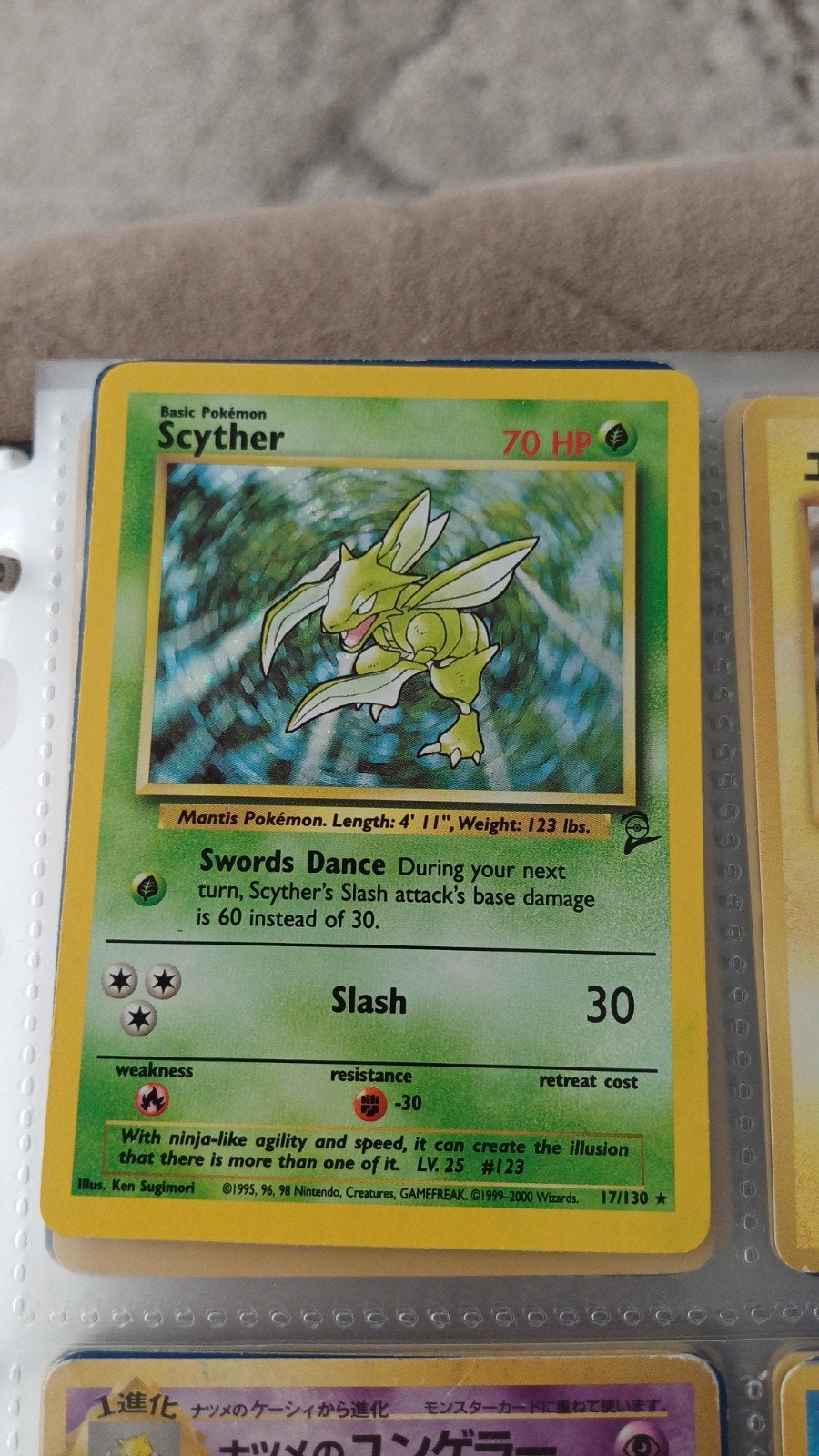 Pokémon Kaart Scyther 17/130, Ophalen, Zo goed als nieuw, Losse kaart