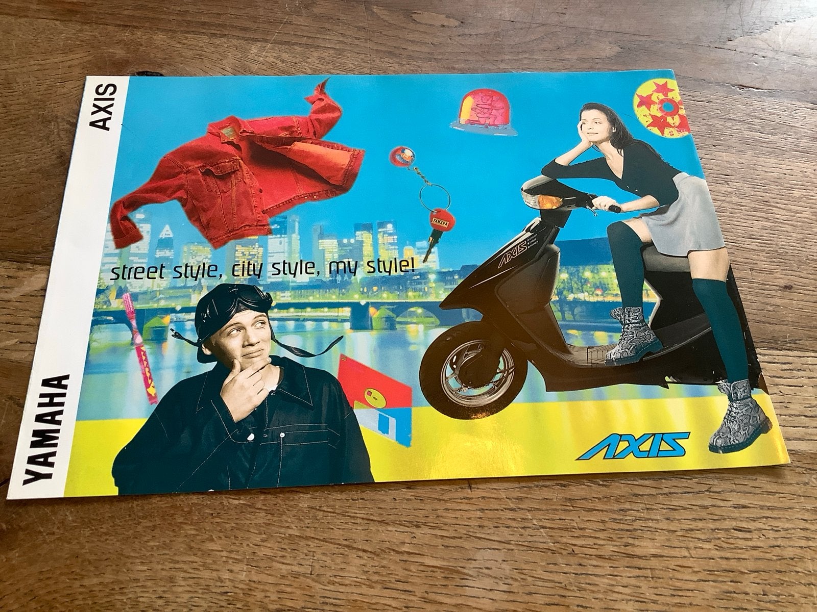 Yamaha Axis Scooter Brochure - Zeldzaam Collectors Item (14), Verzenden