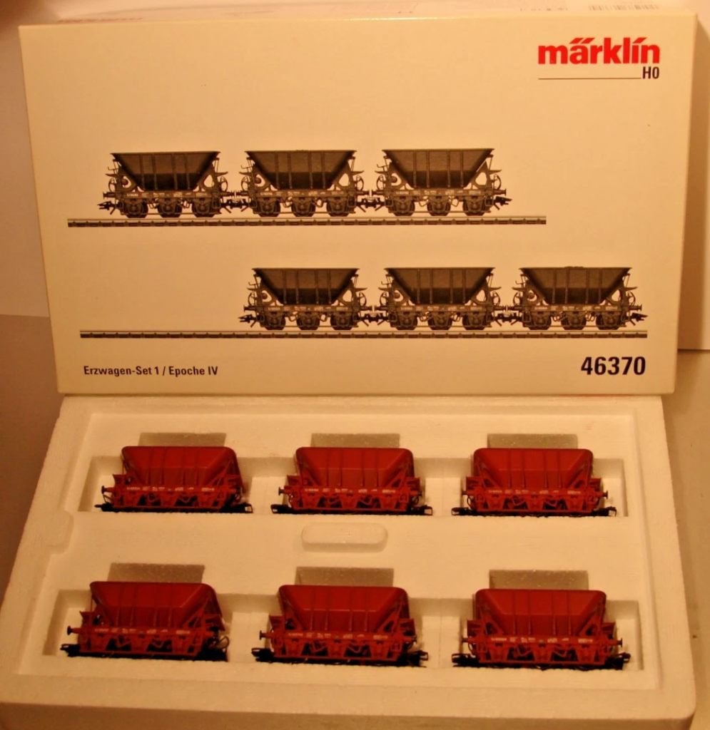 MÄRKLIN 46370: zesdelige Zweedse ertswagenset, Wisselstroom, Treinset, Nieuw, Ophalen of Verzenden