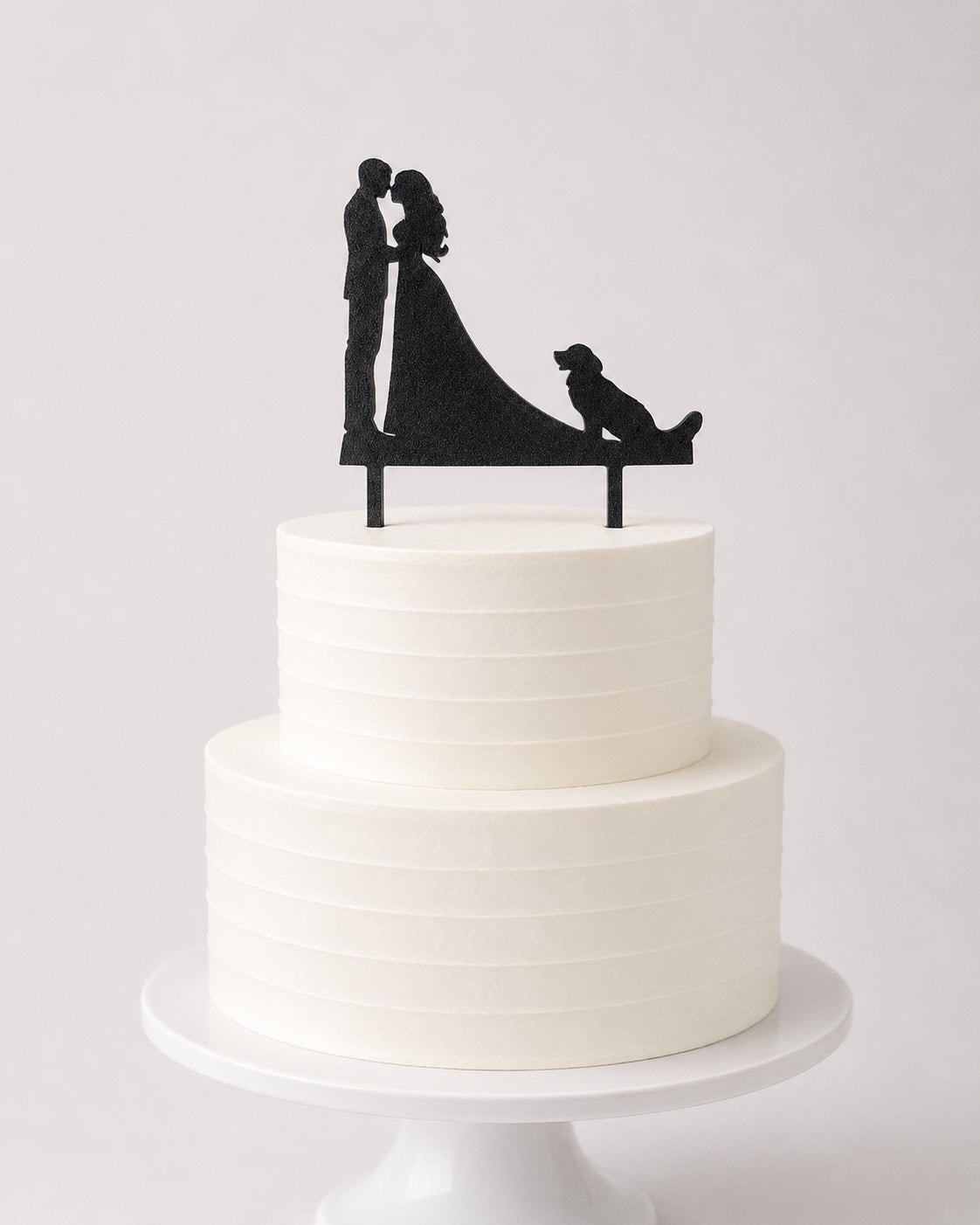 Bruidspaar & Golden Retriever Taarttopper, Verzenden, Overige typen, Dieren, Nieuw