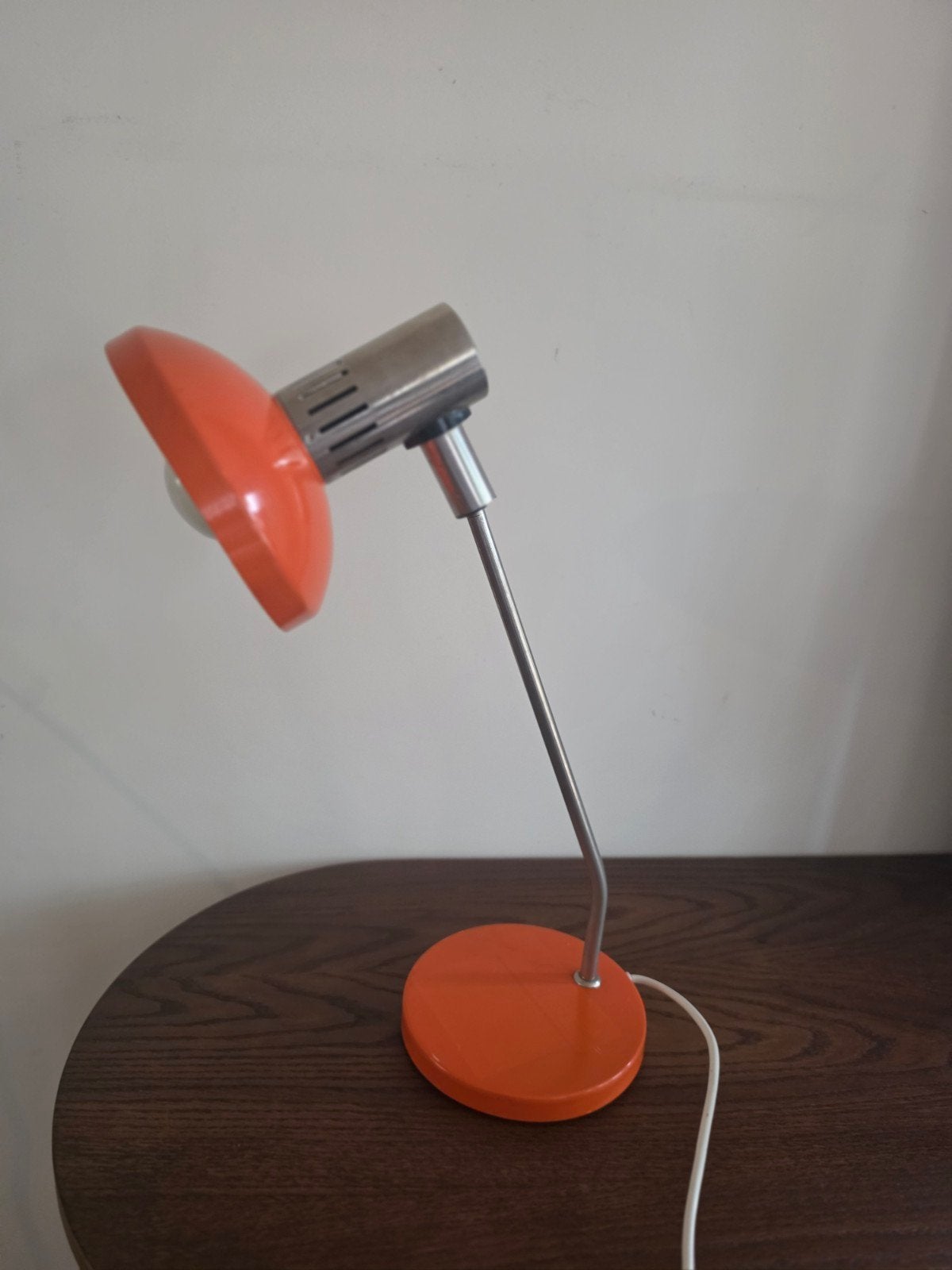 vintage DDR AKA lamp oranje jaren 70, Gebruikt, Vintage, Oranje, Ophalen of Verzenden